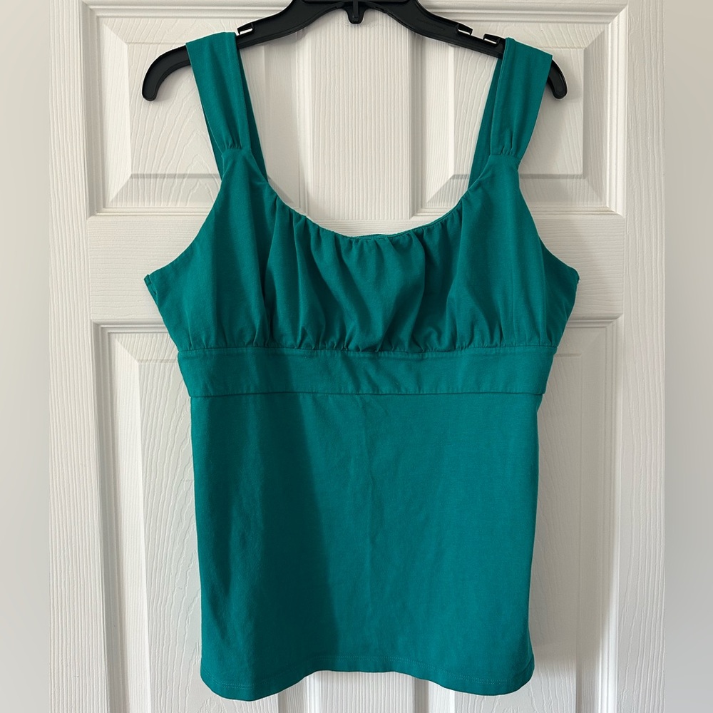 Ann Taylor Teal Sleeveless Women's Tank Top, size XL